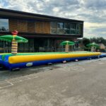 location de jeux aquatiques gonflables - LE VENTRIGLISSE PALMIER 2 PISTES 20m